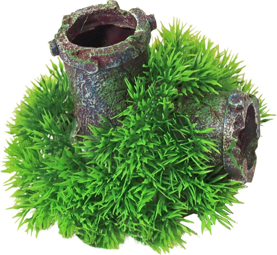 Plastic Green Moss op gezonken buis met uitstromer 11 cm Gebr. de Boon