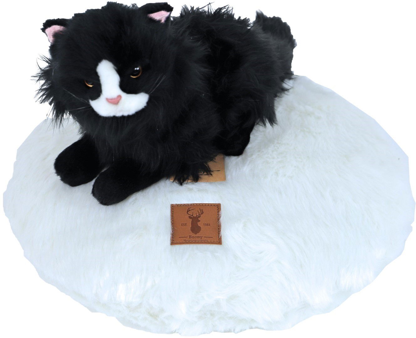 Boony Est 1941 ligkussen rond polar white diameter 45 cm - Gebr de boon