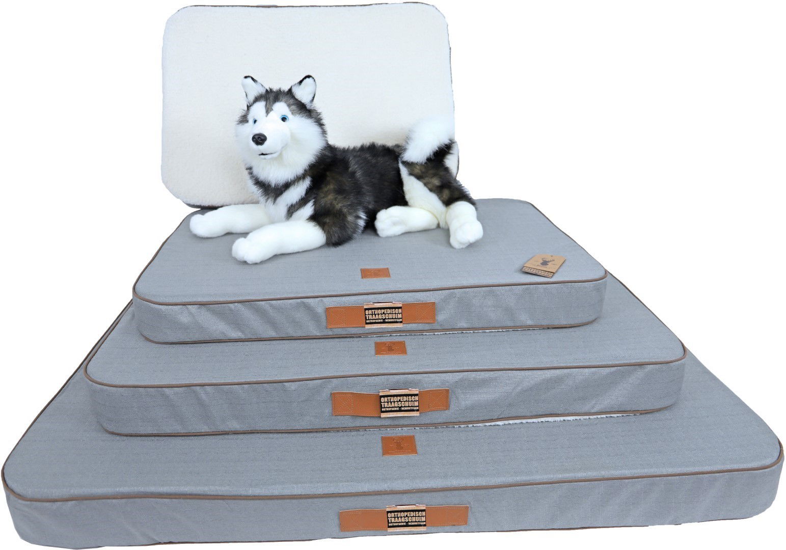 Boony Est 1941 orthopedisch kussen highland grey 70x50 cm - Gebr de boon