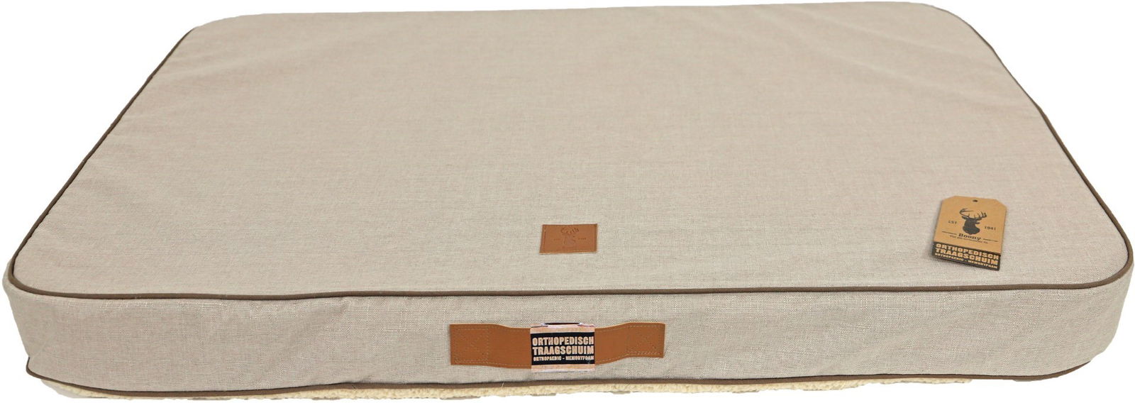 Boony Est 1941 orthopedisch kussen highland sand 85x60 cm - Gebr de boon