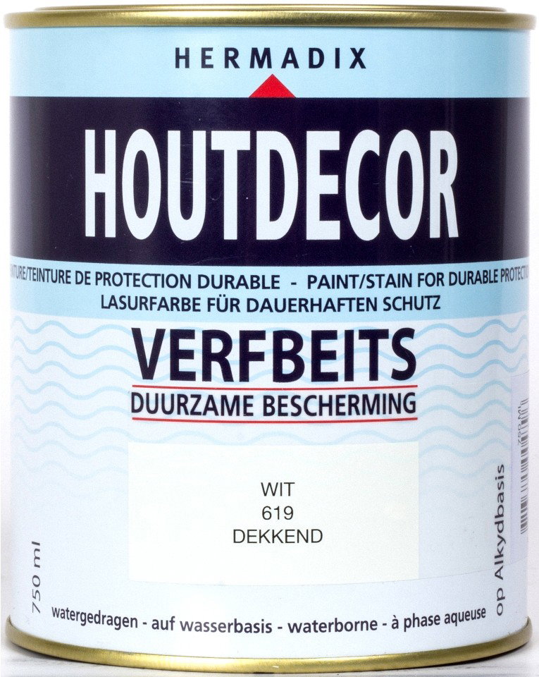 Hermadix Houtdecor 619 wit 750 ml