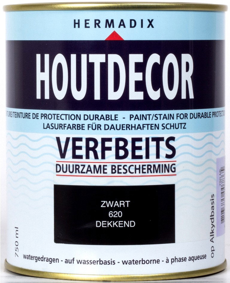 Hermadix Houtdecor 620 zwart 750 ml
