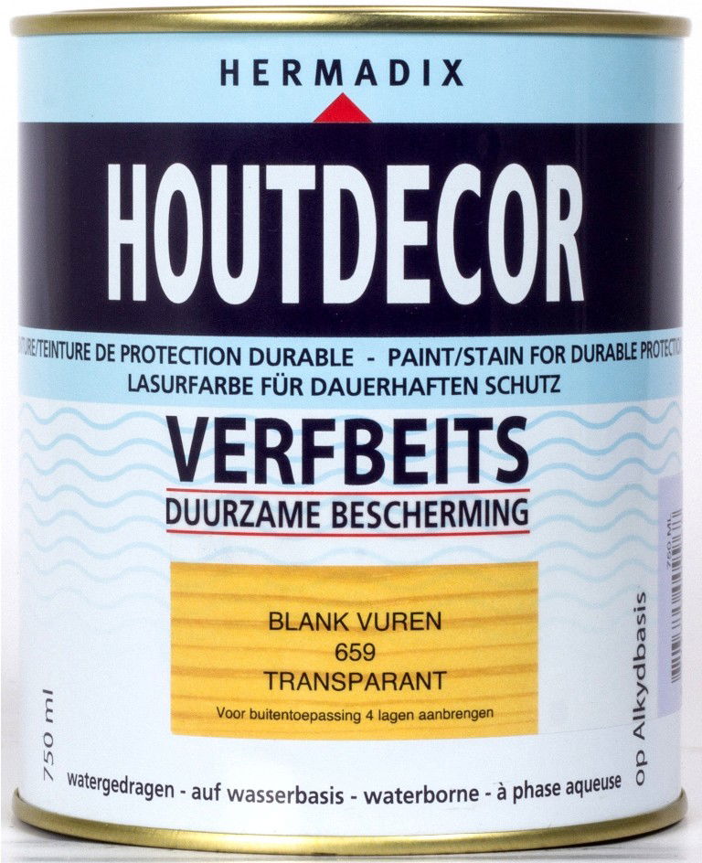 Houtdecor 659 blank vuren 750 ml Hermadix