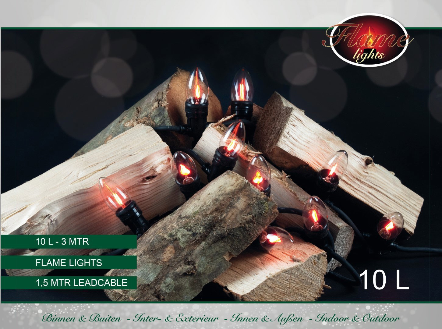 Vlamverlichting 10 lampjes vlameffect CoenBakker - Coenbakker