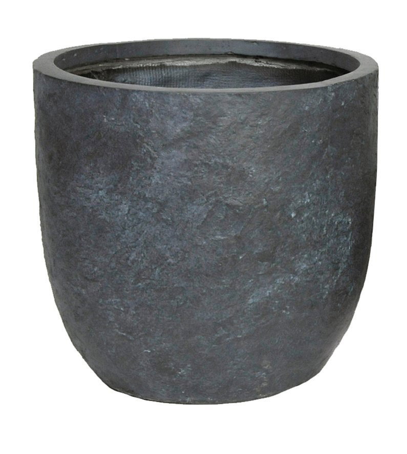 Bloempot Arizona egg pot graphite d25h25 Fiberclay clayfibre MCollections - Mcollections