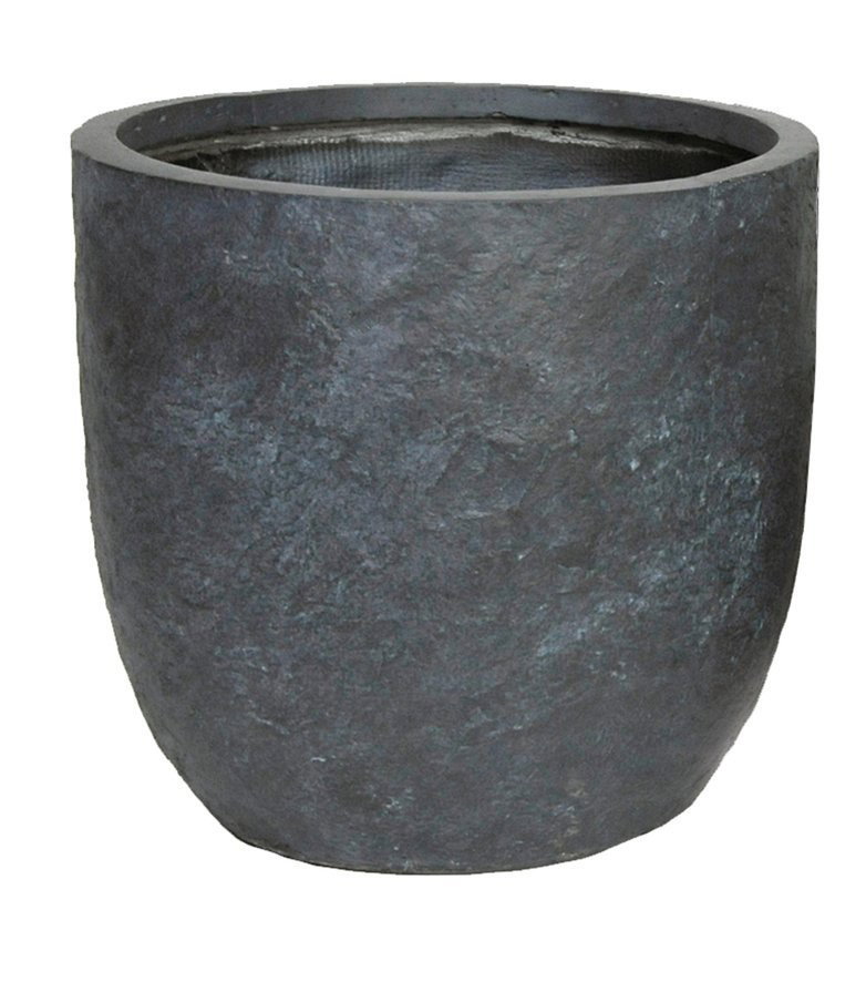 Bloempot Arizona egg pot graphite d32h31 Fiberclay clayfibre MCollections - Mcollections