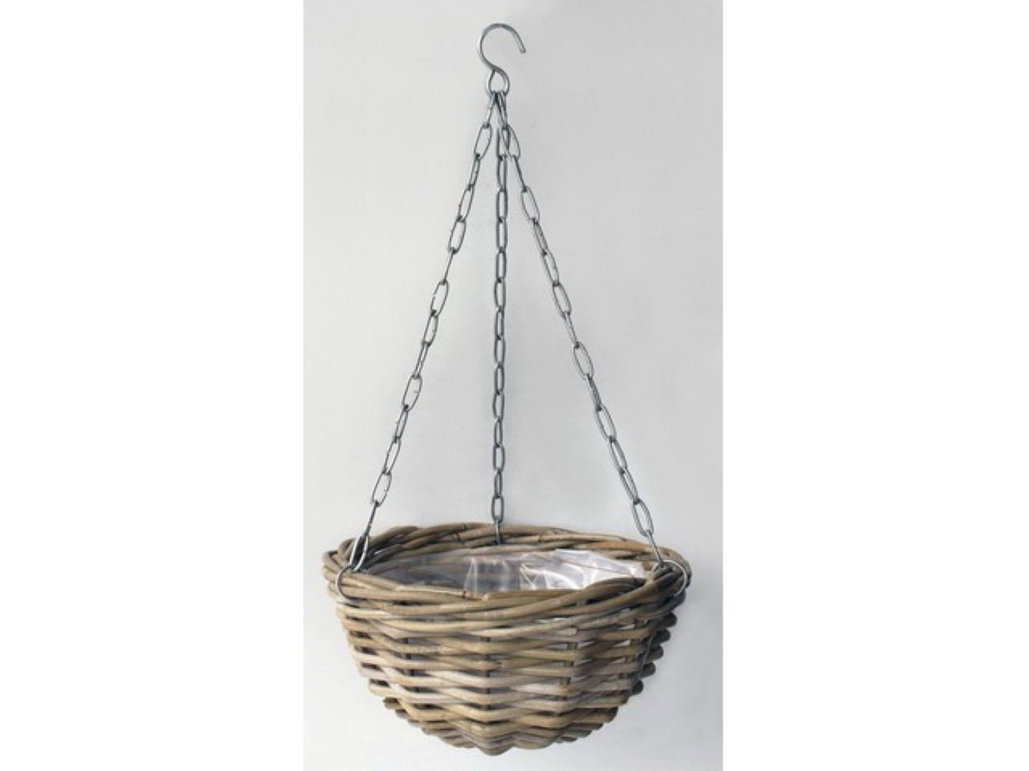 Hanging Basket Rotan Antique Grey D30CM Van der Leeden