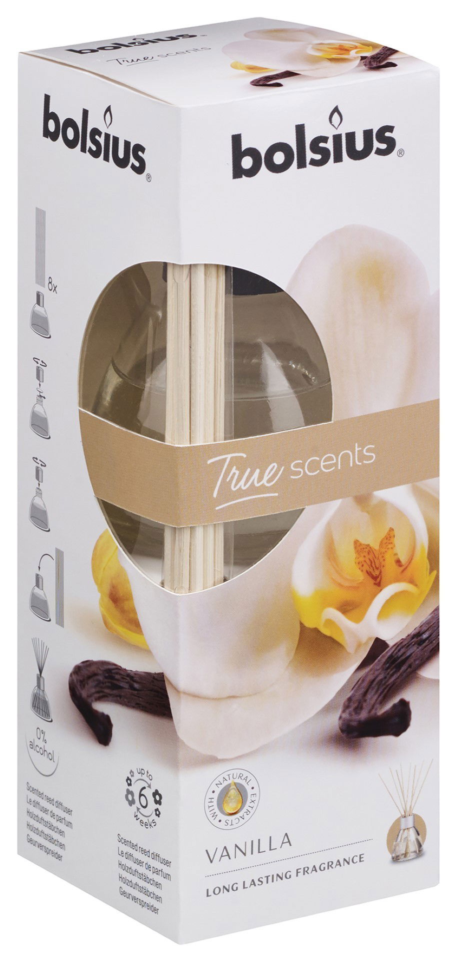 Geurverspreider 45 ml True Scents Vanille Bolsius