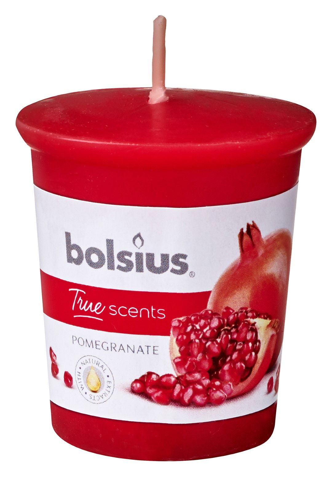 Votive 53 45 rond True Scents Pomegranate Bolsius