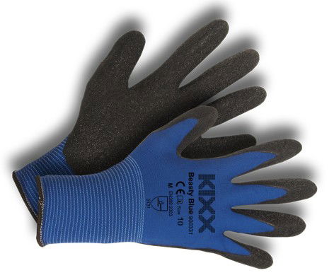 Tuinhandschoen Beasty Blue maat XL ofwel 10 KIXX