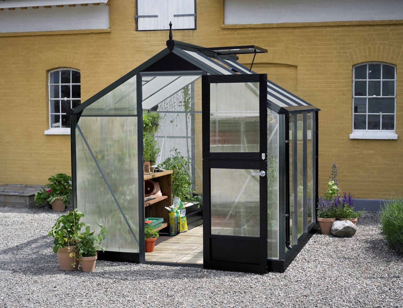 Compact 50 antraciet grijs gecoat polycarbonaat 10 mm/1 - Royal Well