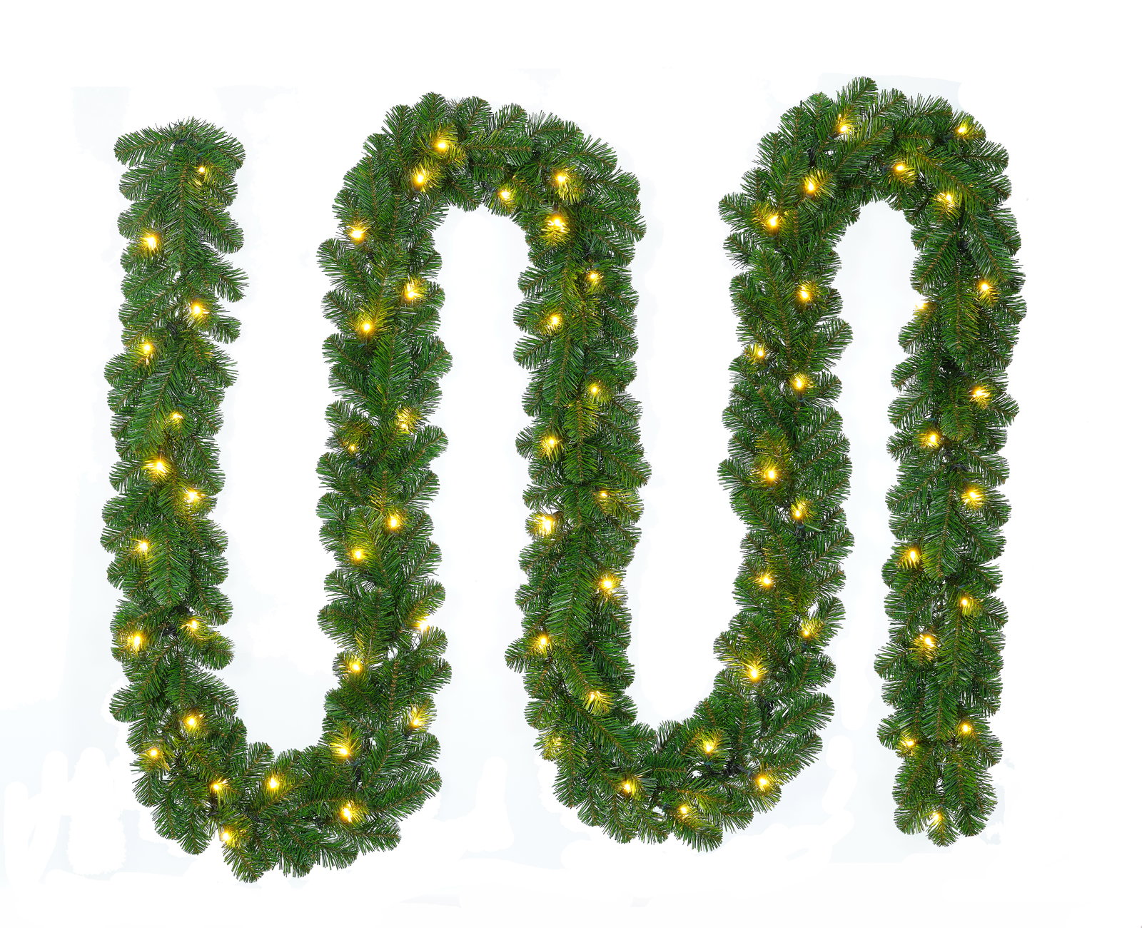 Kerstslinger Alaskan Pine Garland 540 x 20 met Warm Led verlichting kerstboom Holiday Tree - Holiday tree