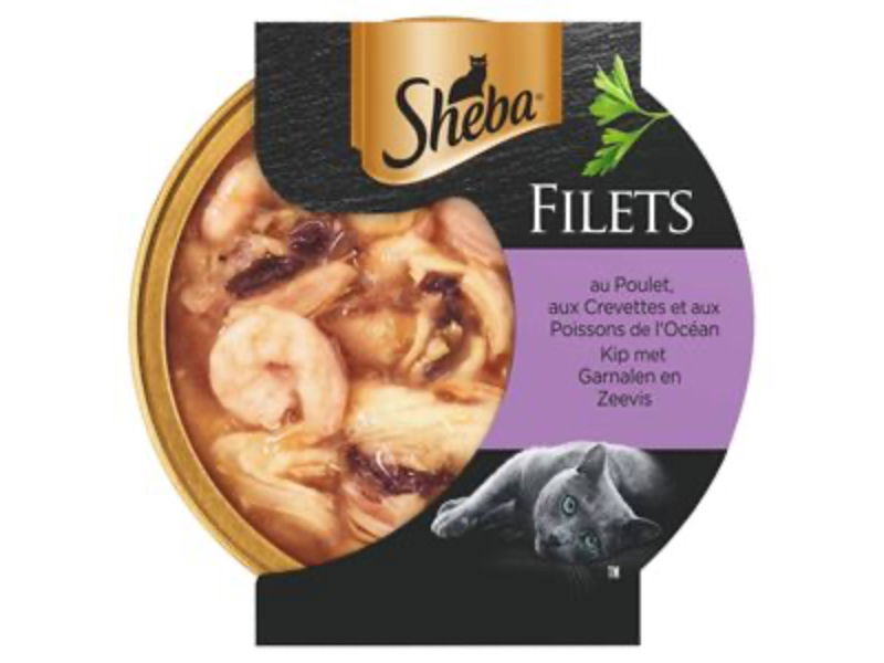 Sheba Filets Kip - Garnaal - Oceaanvis in Saus 60 gr