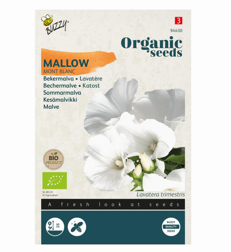 Zaden bekermalva mont blanc 1 gram Tuinplus