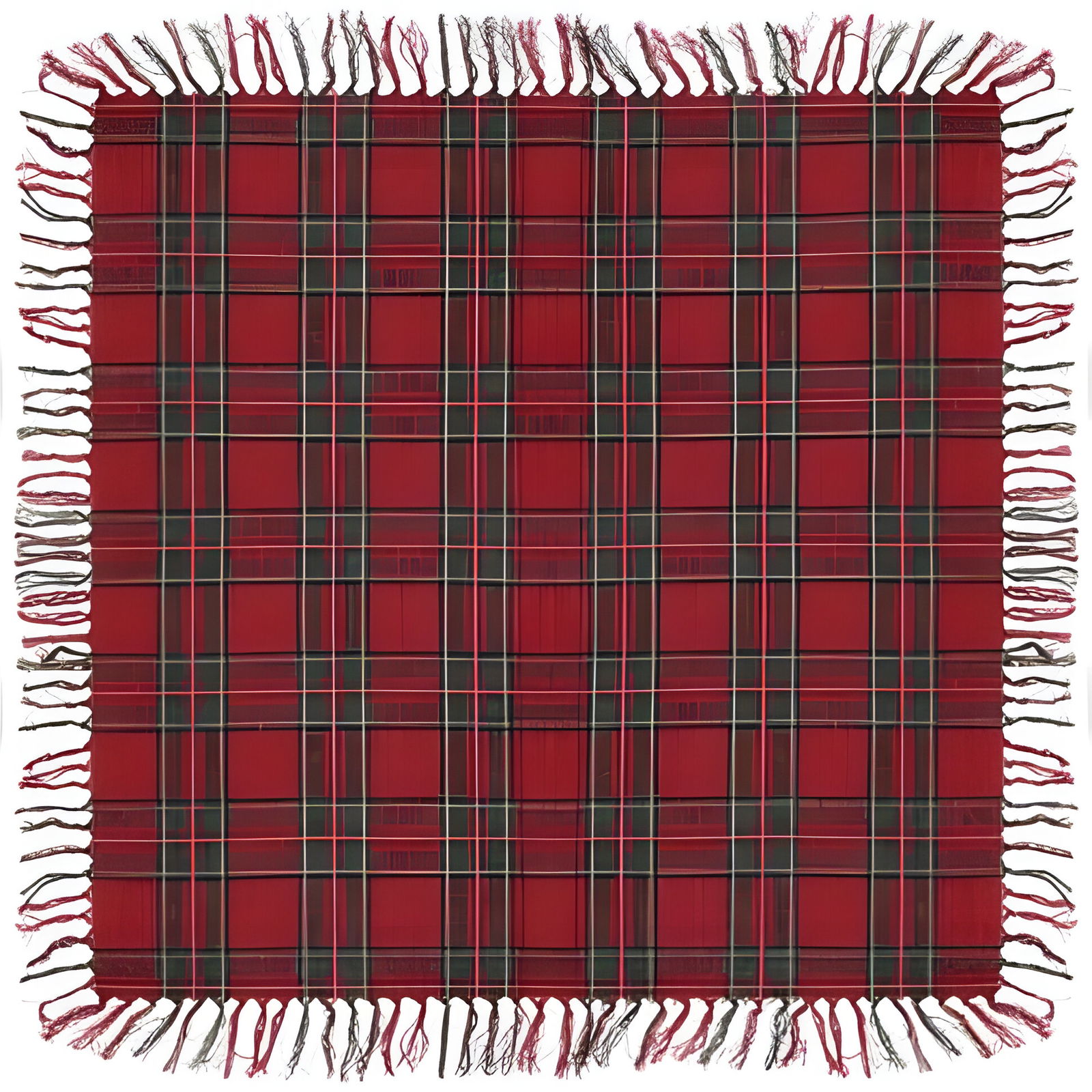 Tafelkleed Tafelkleed Xmas tartan 90x90 cm red - Unique Living