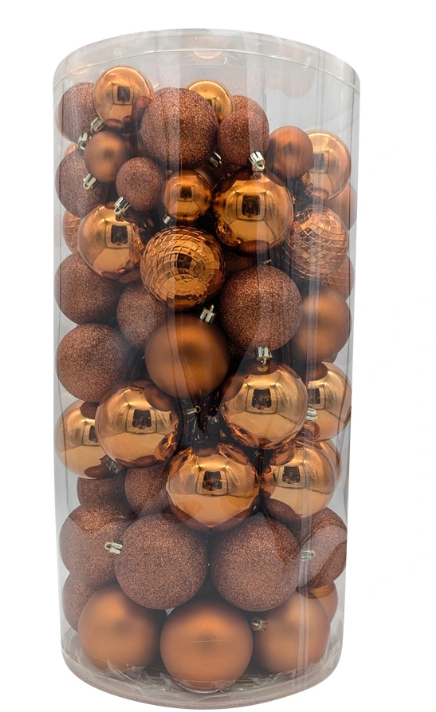 Onbreekbare ballen 100st warm cider - Decoris