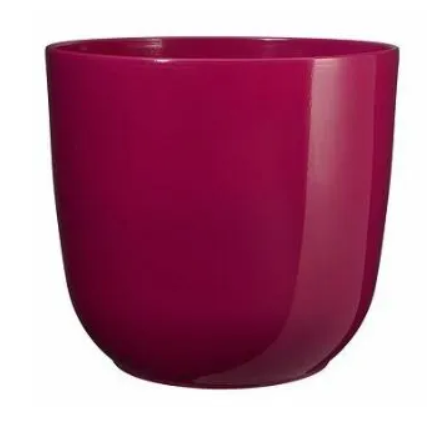 Tusca pot rond fuchsia h13xd13,5cm - Mica Decorations