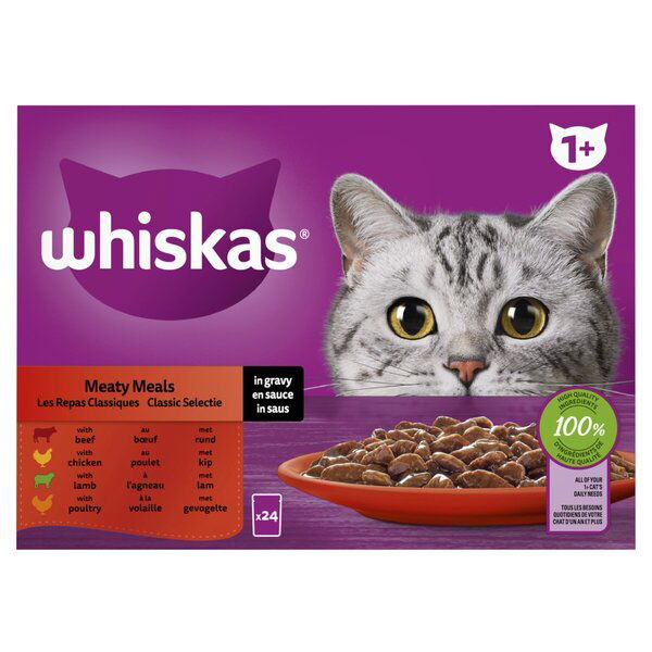 Classic Selectie in saus maaltijdzakjes multipack 24x85g dierensnack - Whiskas