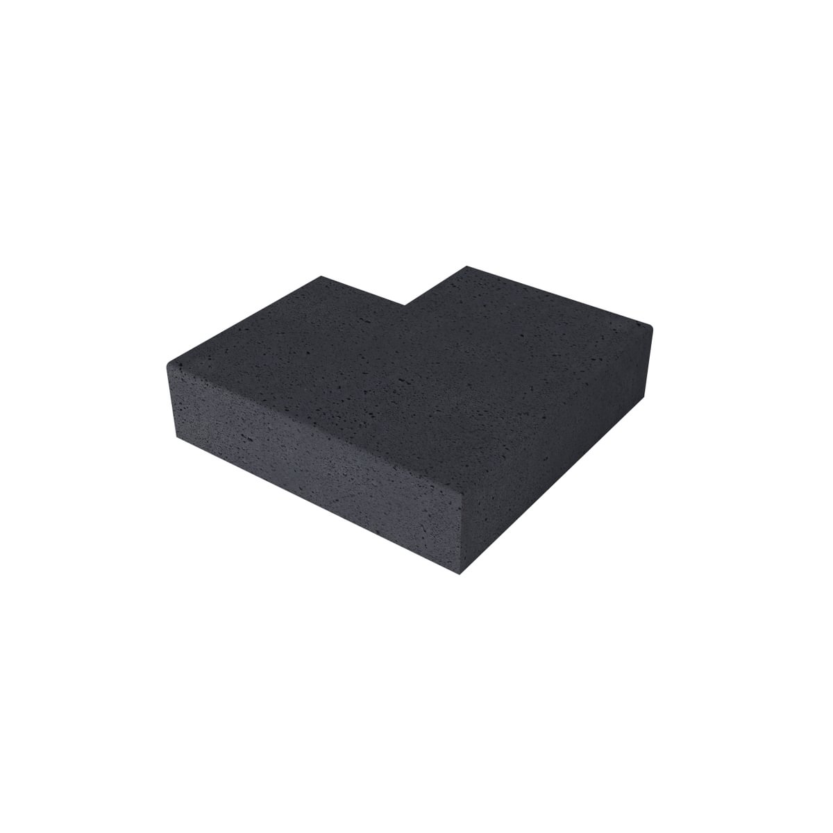 Massief hoek buiten Carbon 60/60 x 37 x 15 cm - Gardenlux