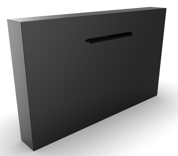 Geroba Cascadi Aluminium Watervalelement naast vijver 2000 x 250 x 1200 mm – zwart
