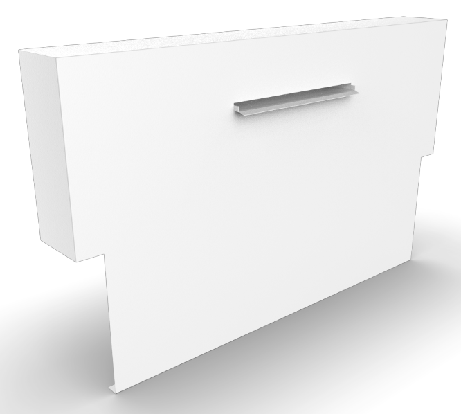 Geroba Cascadi Aluminium Watervalelement op vijver 2000 x 250 x 1200 mm – zwart