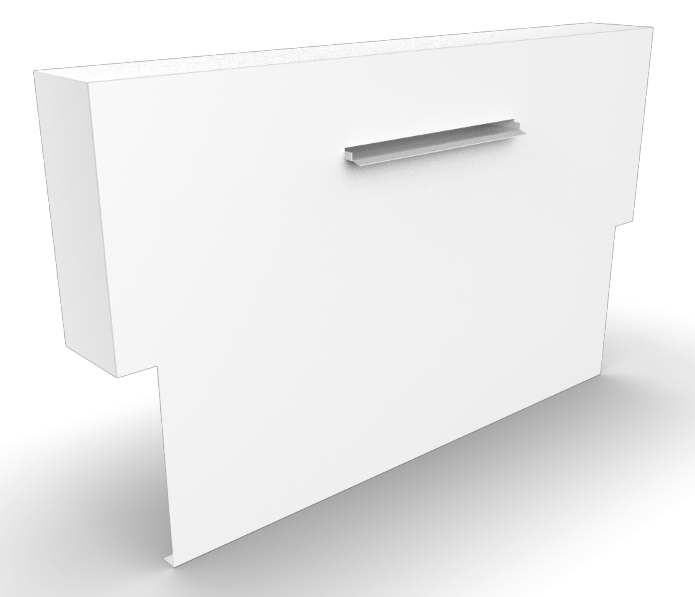 Geroba Cascadi Aluminium Watervalelement op vijver 1250 x 250 x 1200 mm – zwart