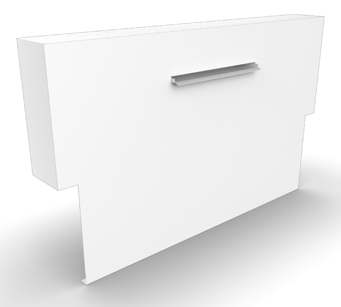 Geroba Cascadi Aluminium Watervalelement op vijver 1000 x 250 x 1200 mm – zwart