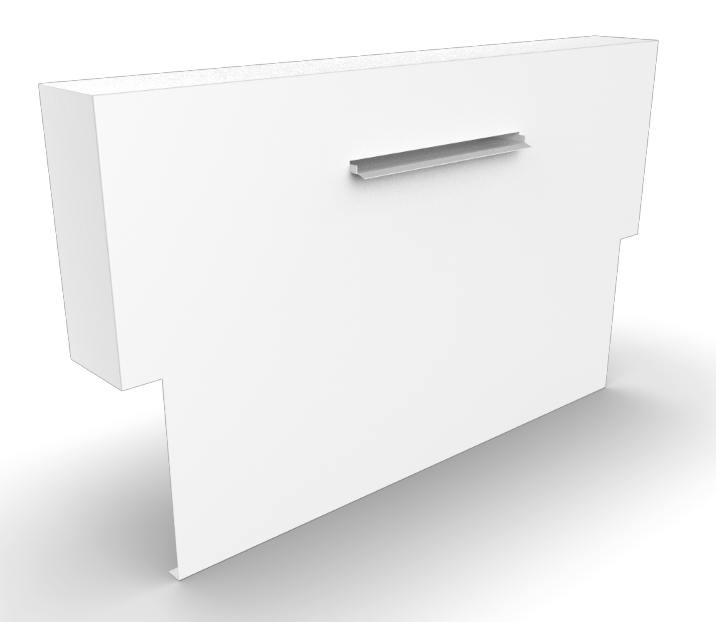 Geroba Cascadi Aluminium Watervalelement op vijver 1250 x 250 x 1600 mm – zwart