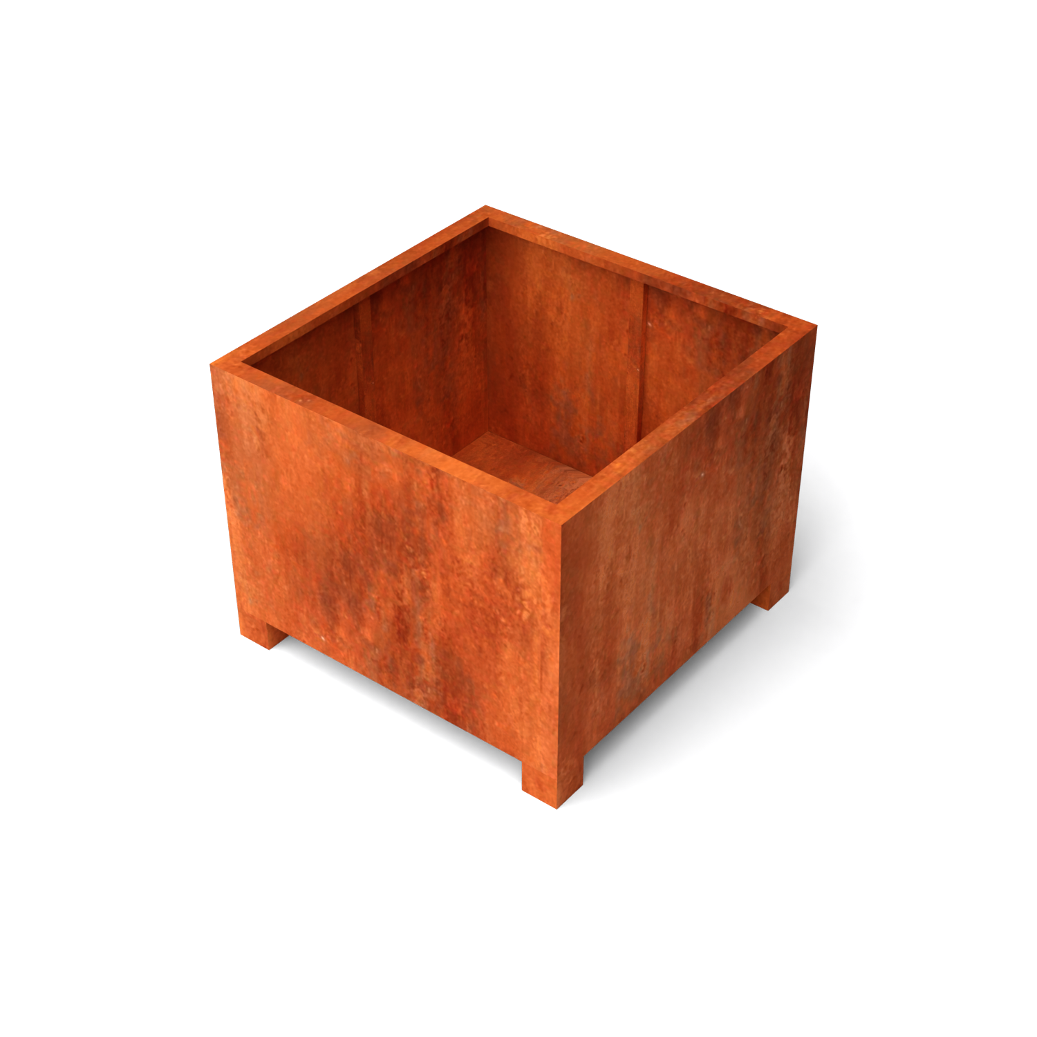 Geroba Artesa plantenbakken cortenstaal 1000x1000x800 mm – bruin