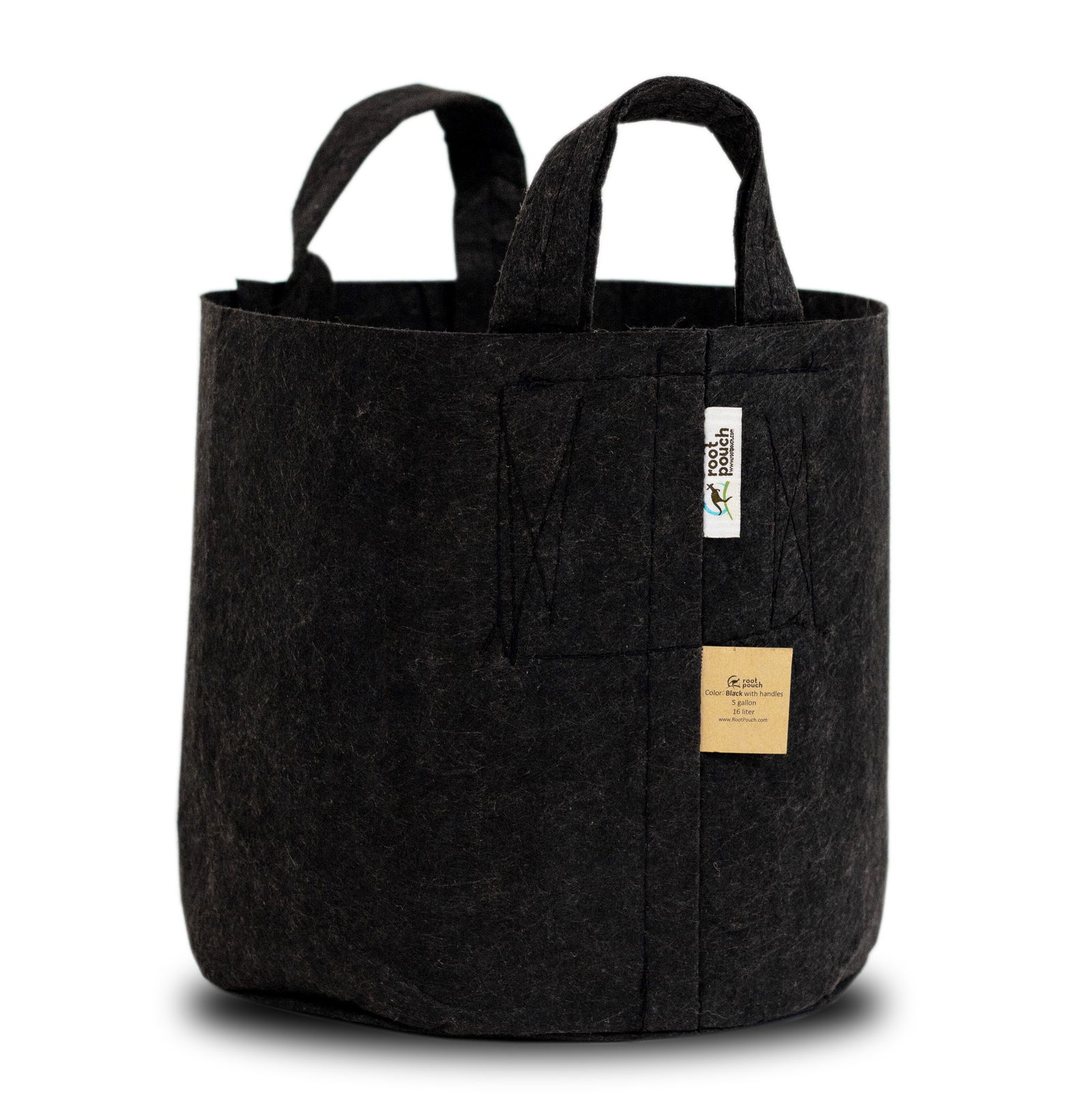 Root Pouch zwart met handvat 10 stuks 56L dia. 43x38 cm - Btt