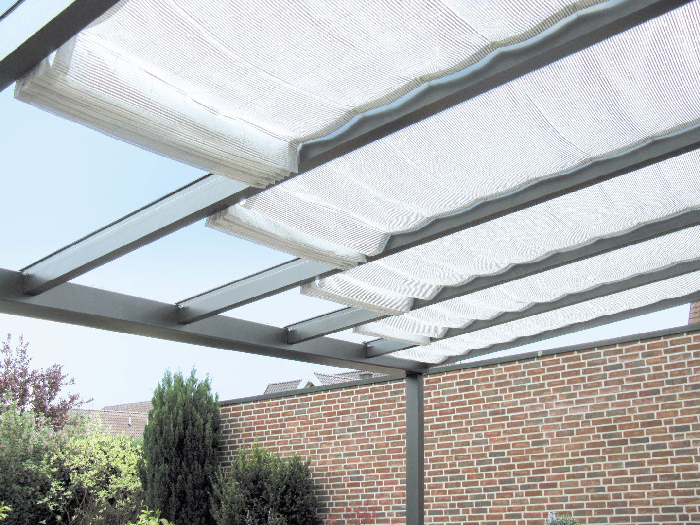 Zonnedoek 400-449 cm parelmoer Queen Line - Outdoor Queen