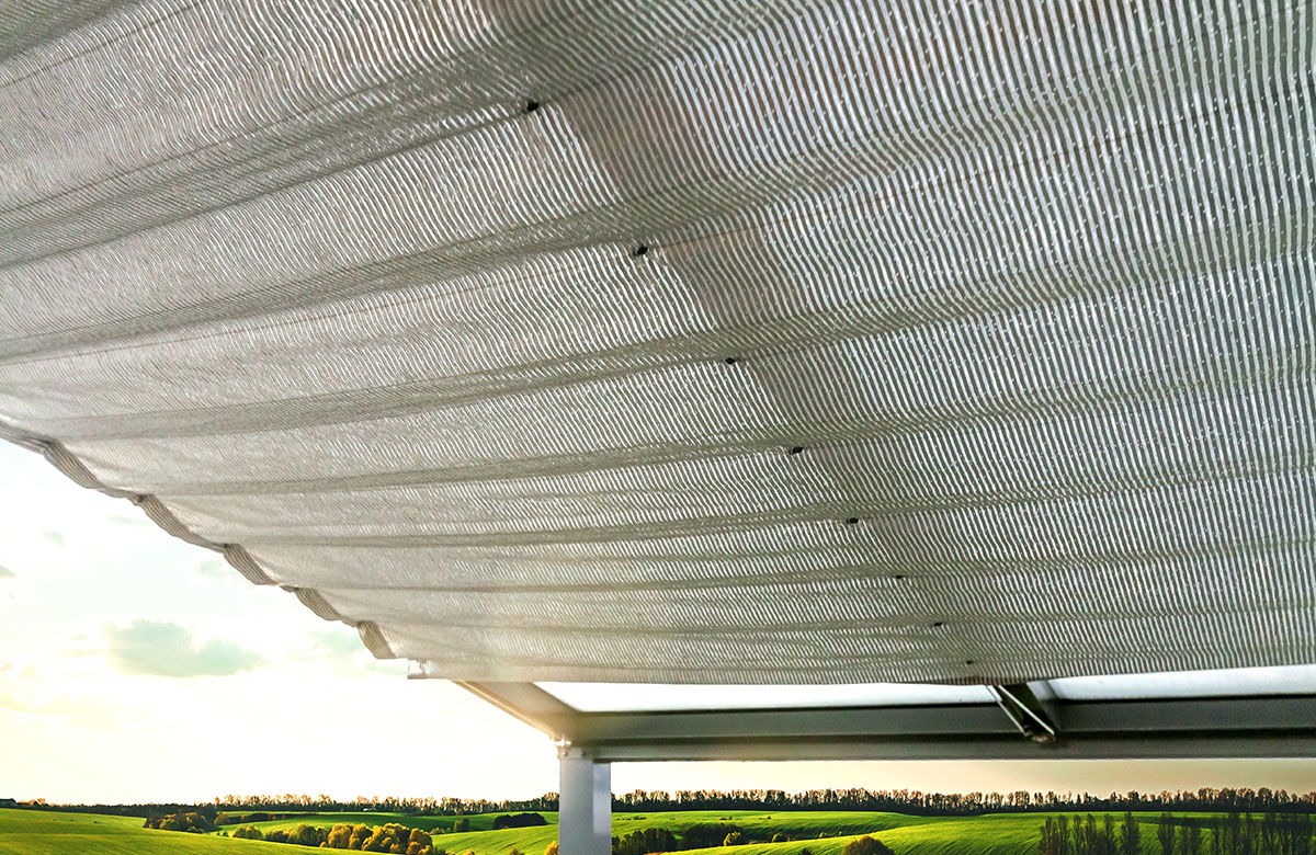 Zonnedoek 200x300 cm parelmoer Prince Line - Outdoor Queen