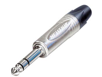 Neutrik jack plug connector, 3-polig mannelijk, 6.3mm, vernikkeld - Velleman