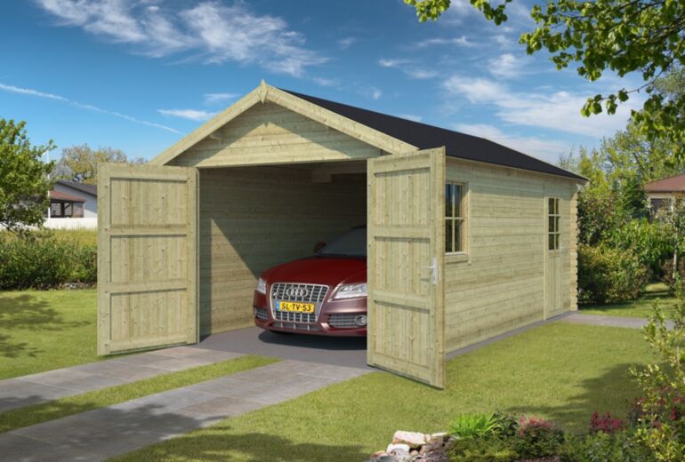 Outdoor life Garage Dillon 300x540 Olijfgroen Geimpregneerd - 
