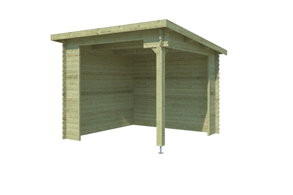 Outdoor life Overkapping Lara 275x275 Olijfgroen Geimpregneerd - 