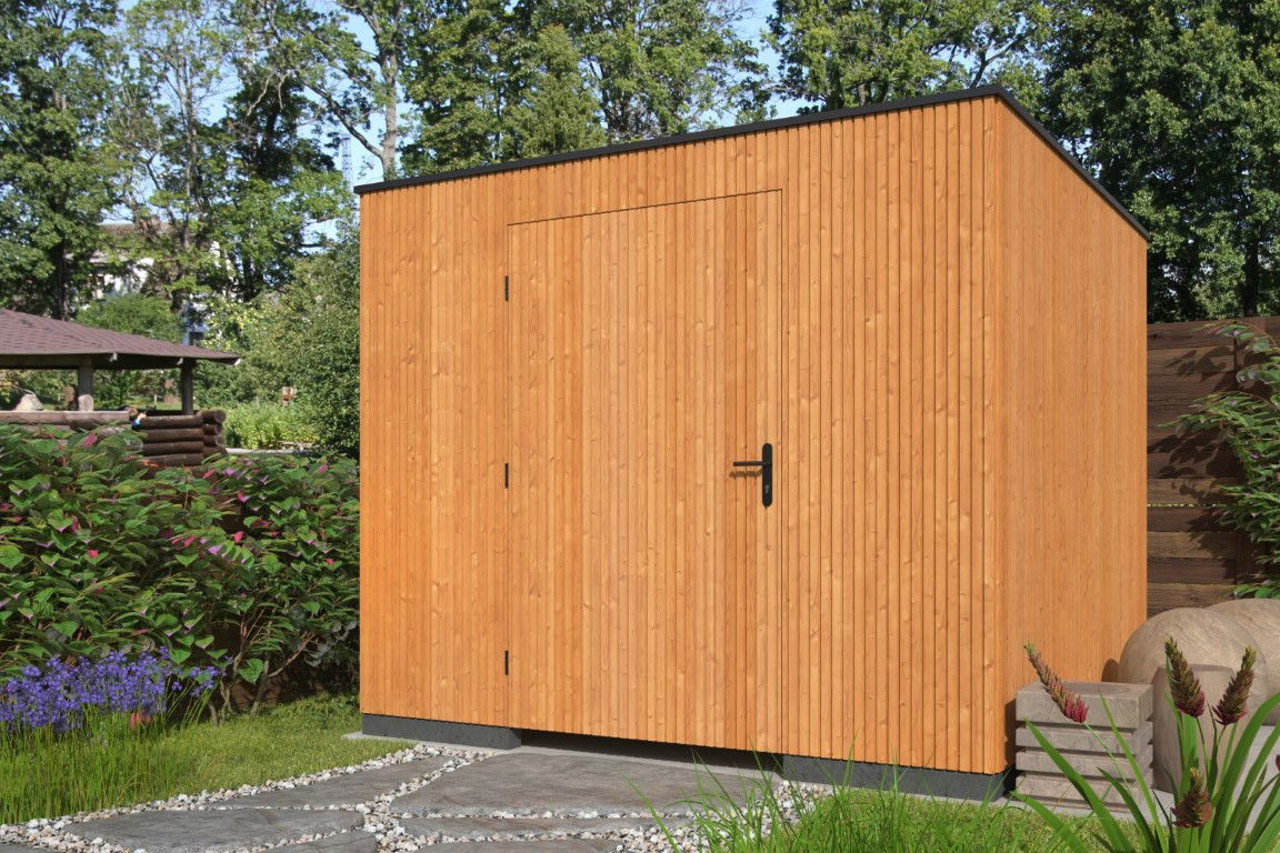 Tuindeco Douglas berging Linna 291 x 291 x 241 cm inclusief deur  - 