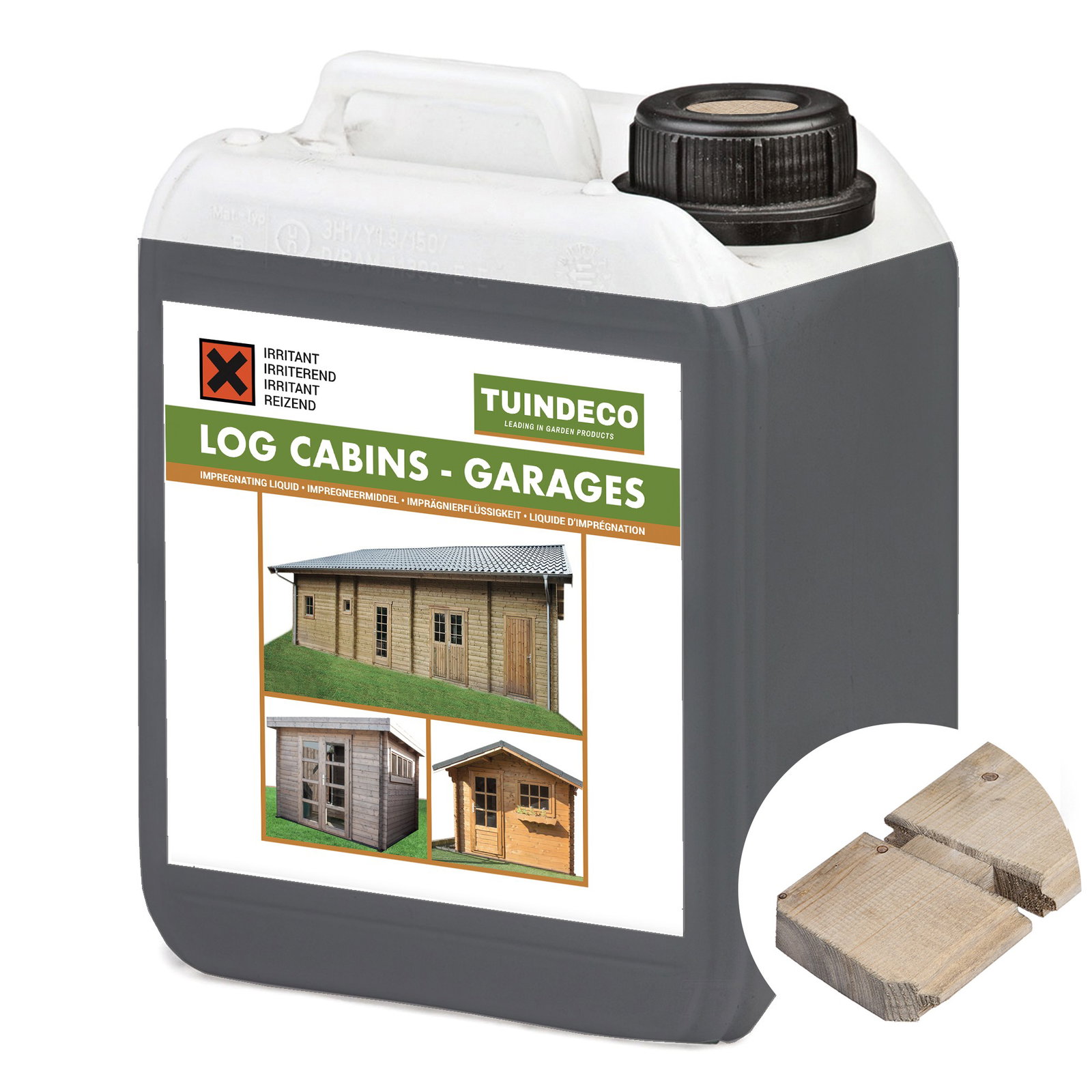 Tuindeco Impregneervloeistof zilvergrijs 2,5 liter – hout