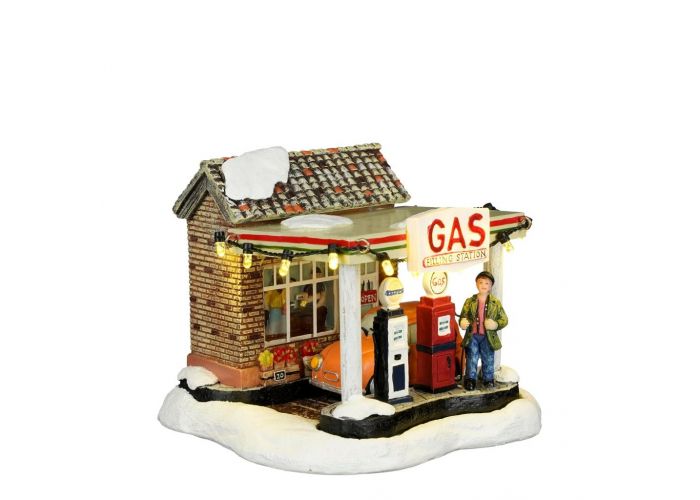 Gas station battery operated l14xb13xh11cm - Luville