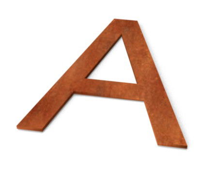 Letter A Model Huisletter Corten Geroba