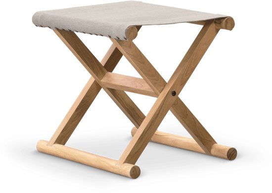 Folding stool Frame teak wood Fabric Sunproof II Chill Dept