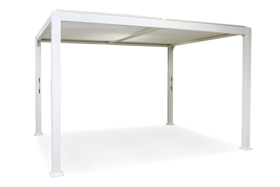 Overkapping vierkant M Alvaro Gazebo 360 x 300 cm Matt white Suns