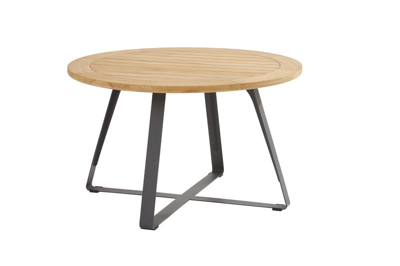 Taste Basso Dining Tafel Teak Antracite dia. 130 cm 4SO