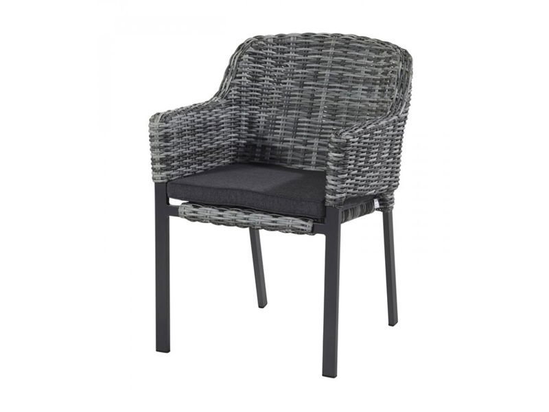 Cairo Dining chair Silvergrey Hartman