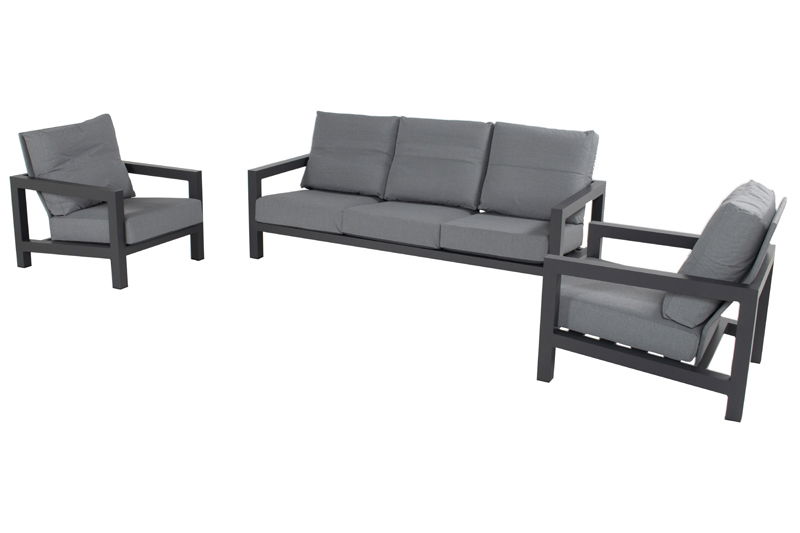 Barrosa 3 seater lounge set EDF cushions (without tafel) Hartman