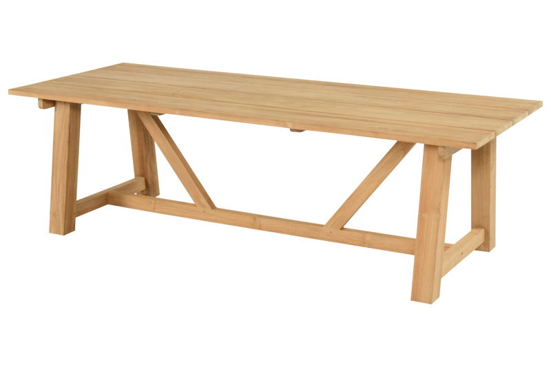 Hartman Fremont dining tafel teak 246 x 100 cm - 