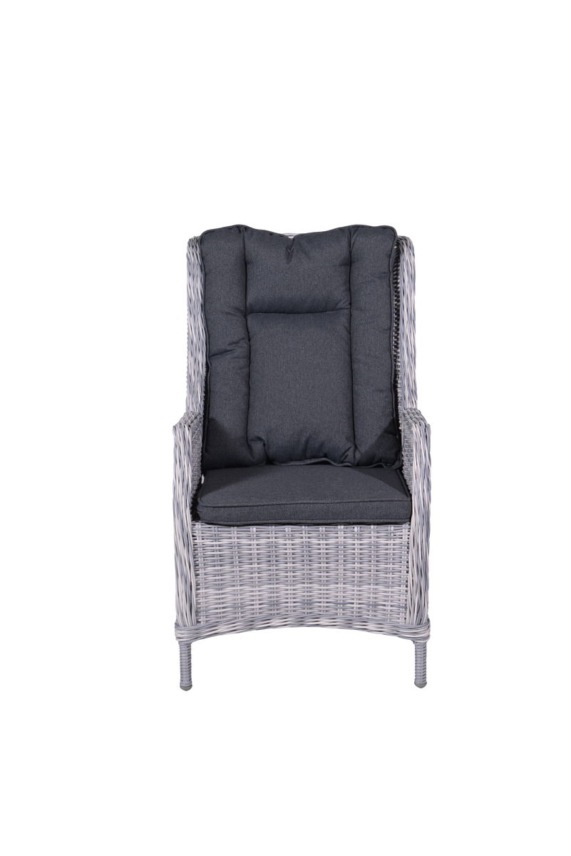 Osborne verstelbare fauteuil cloudy grey H dia. 5mm reflex black Garden Impressions