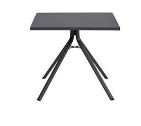 Rimini tafel 80x80 carbon black Garden Impressions