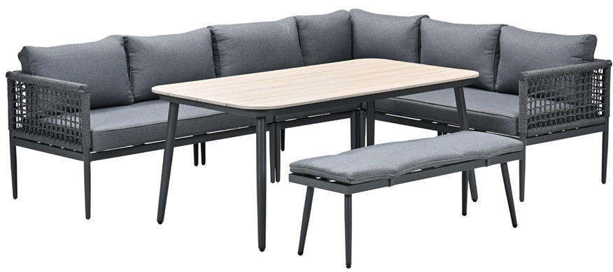 Teramon Loungedining set 6 delig II Garden Impressions