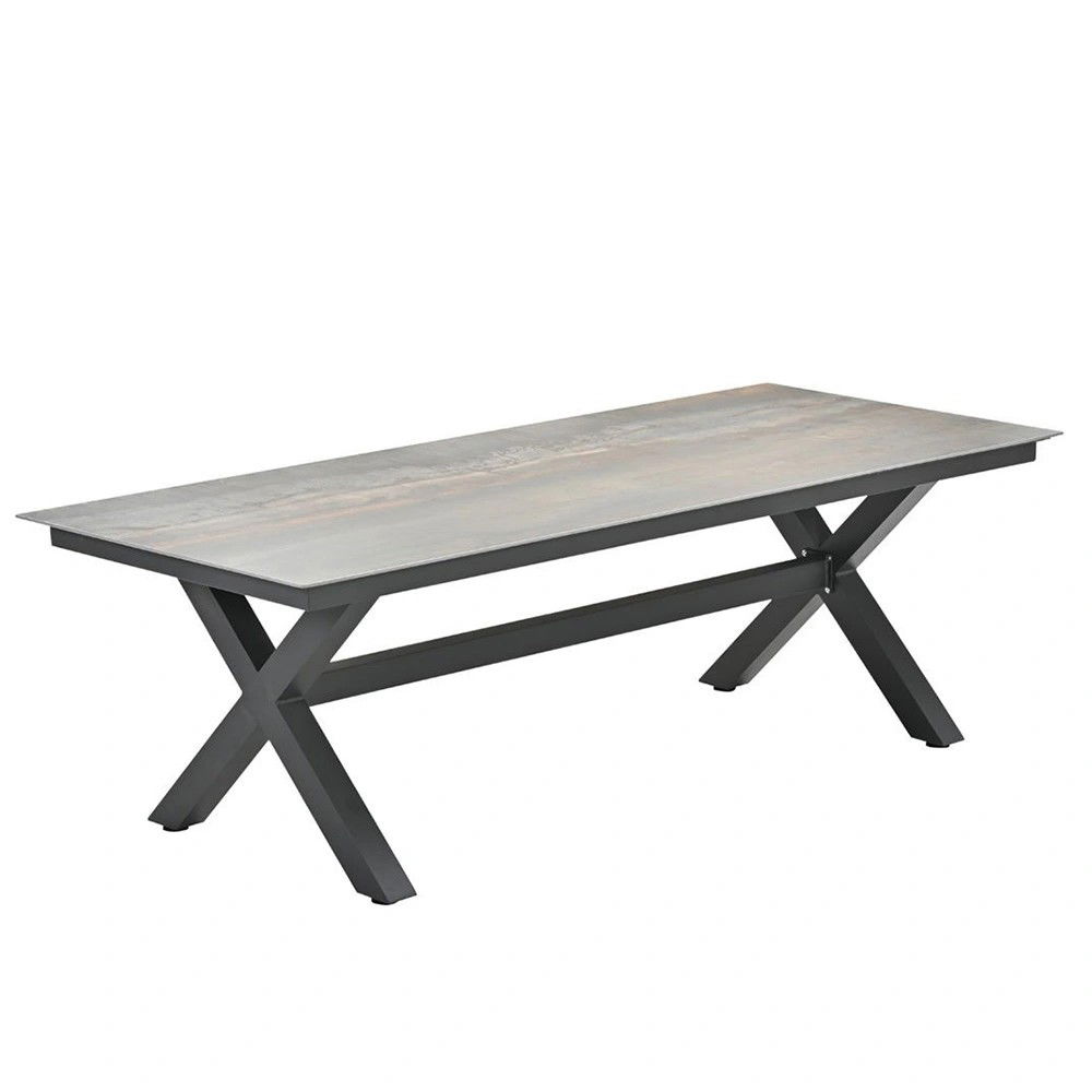 Garden impressions Marbella Tuintafel Rome Bronze 240x100 cm - 