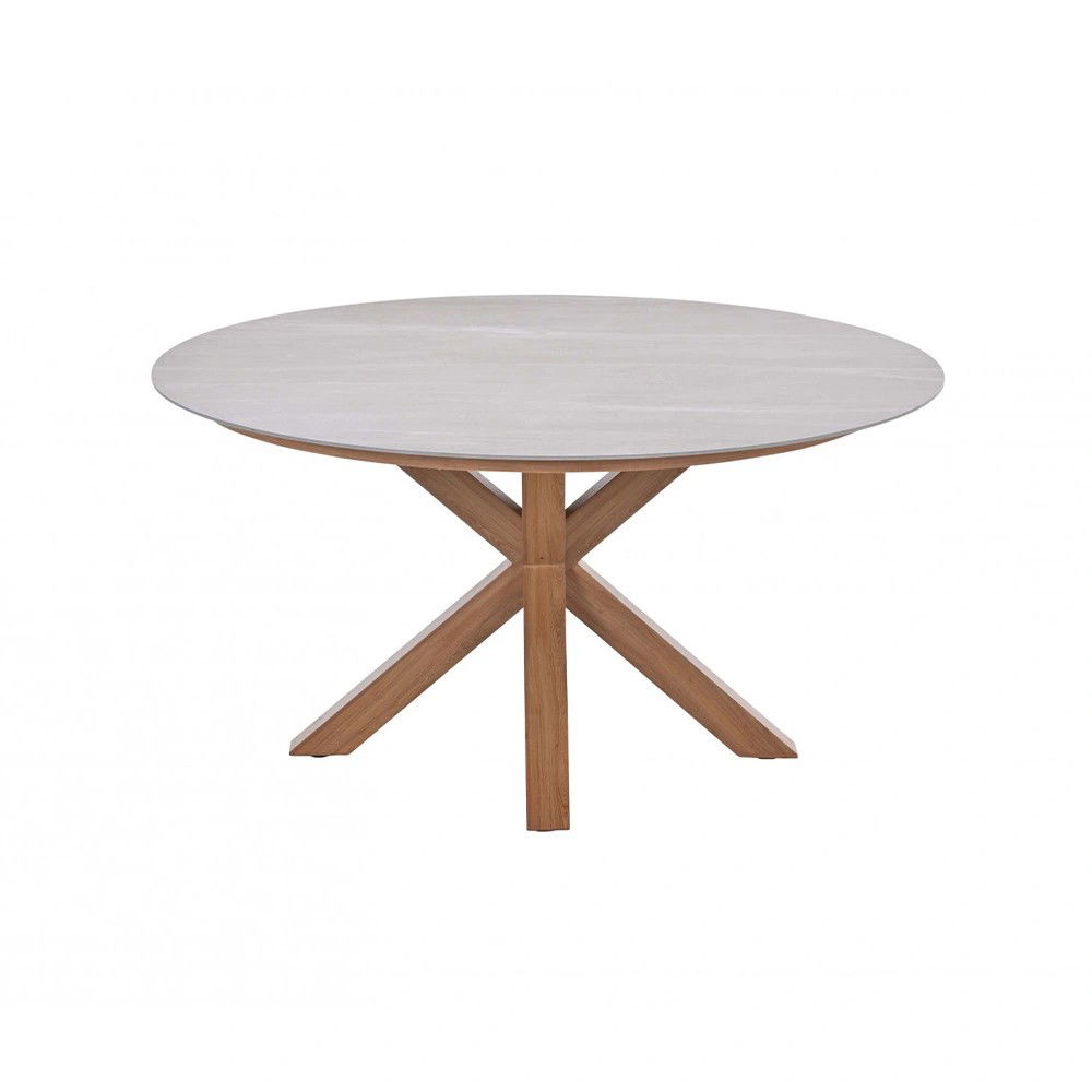Garden impressions Lowland Tuintafel Napoli Sand dia. 150 cm - 